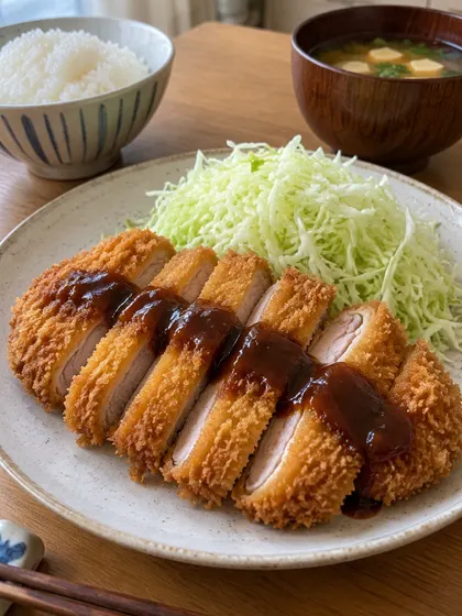 Tonkatsu, crispy pork cutlet
