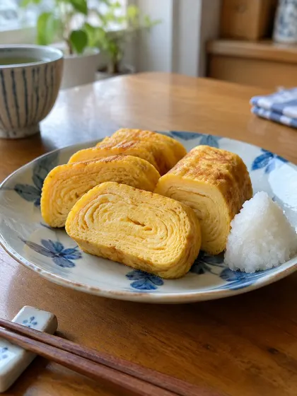 Tamagoyaki, the rolled omelette