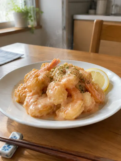 Ebi mayo, creamy shrimp