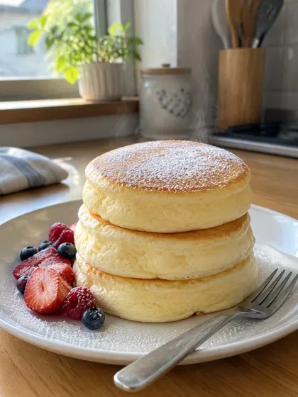 Fluffy soufflé pancakes