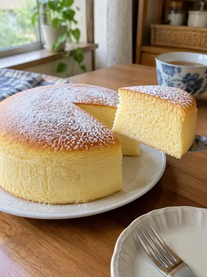 Japanese cheesecake, the cotton soufflé kind